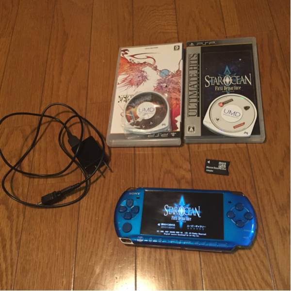 psp3000本体 ソフト4本セット ブルー