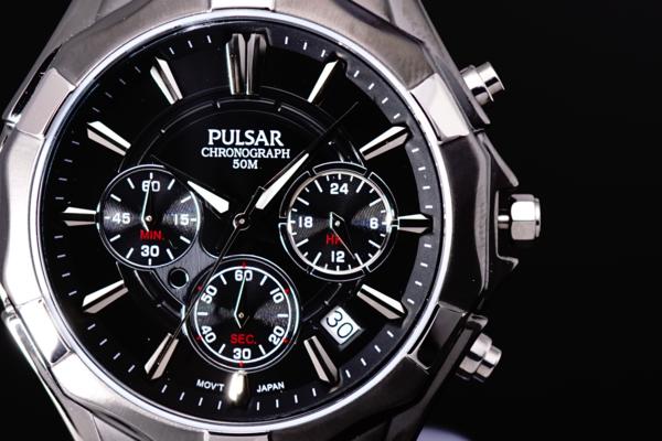 1円~輝きの黒HAMILTON/SEIKOセイコー腕時計PULSARパルサーIP加工_2