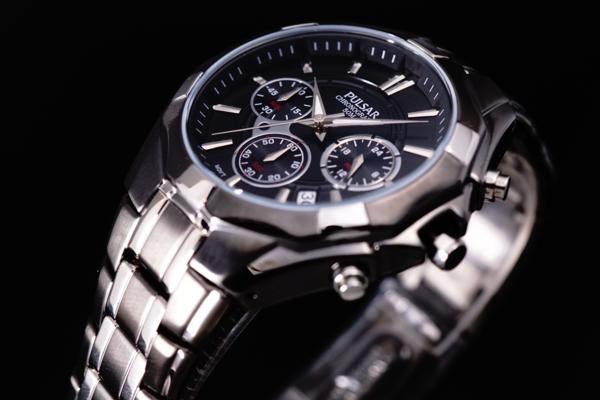 1円~輝きの黒HAMILTON/SEIKOセイコー腕時計PULSARパルサーIP加工_7