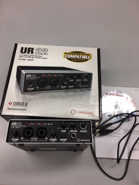 値下げ！steinberg UR22 オーディオインターフェイス 使用少ない
