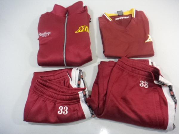 B39/野球ウェア■愛知名城大学 野球部 長袖ジャージ上下■L～O