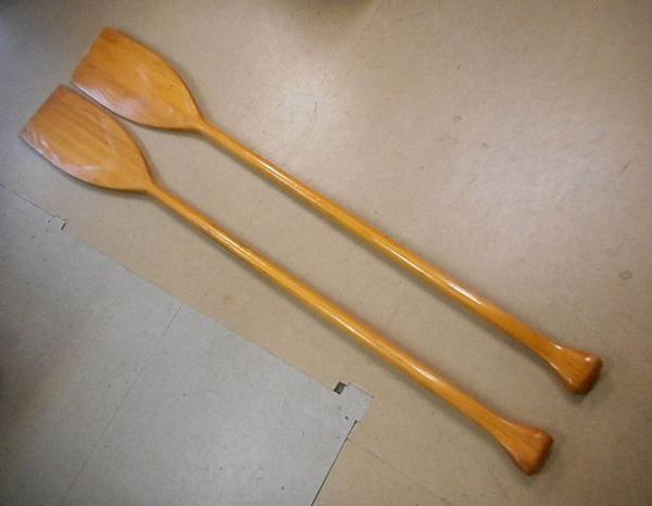 ￡中古　木製パドル　二本組　約151ｃｍメーカー不明￡451