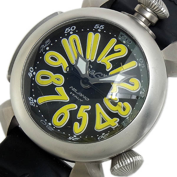 1円～ガガミラノ【ダイビング48mm】5040.2 チタン製 自動巻き