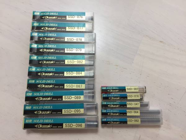②新品未使用 超硬ドリル いろいろ１５本セット okazaki 工具