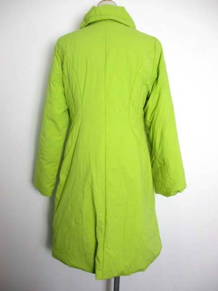 シビラ コート ダウン 無地 蛍光色 ボタン 長袖 黄緑 Ｍ KT287