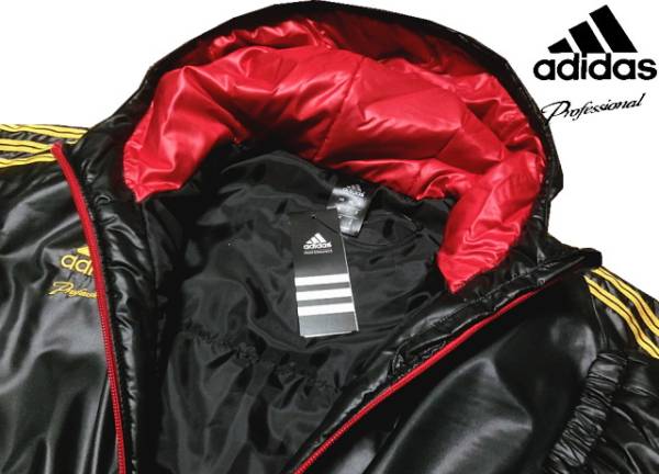 ■新品【アディダス】Professional中綿保温防撥水JK■BK/XO