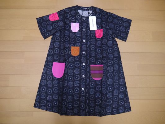 マリメッコ イロイネンタッキ marimekko 半袖ワンピース - 110cm 