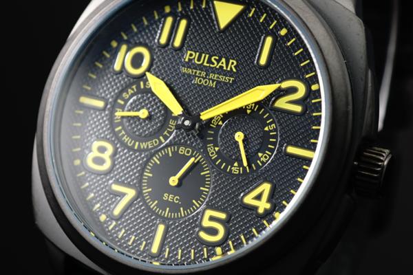 1円~新品SEIKOセイコー米国パルサーPULSAR本革100m防水腕時計_10