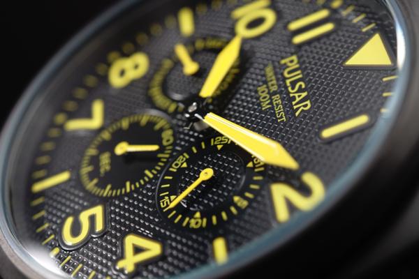 1円~新品SEIKOセイコー米国パルサーPULSAR本革100m防水腕時計_9