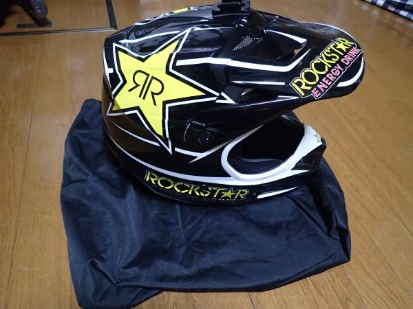 コメリ モンスター ヘルメット 自転車 FOXV1 ROCKSTAR ENERGY