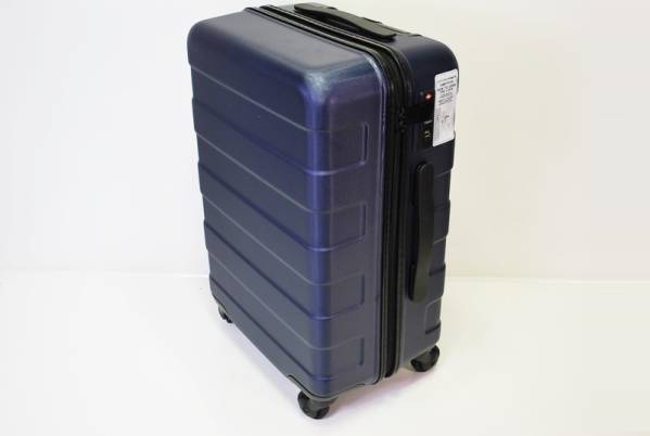 ◇無印良品 美品 ストッパー付きハードキャリー33L ネイビー