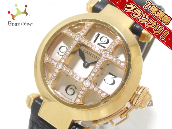 カルティエ 腕時計 パシャ32グリッドダイヤコンベックス