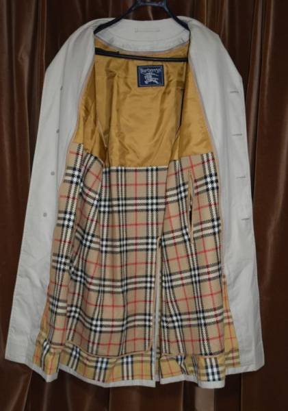 ★バーバリー★ノバ柄ウールライナー付きダンディなコート170/M