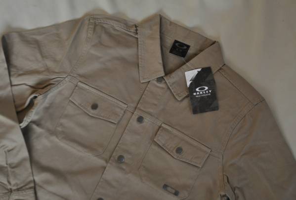 オークリー ジャケット 綿 新品　S(M ベージュ　スプリング