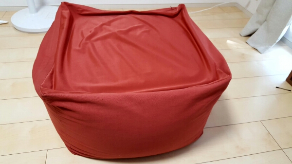 【used美品】無印良品　体にフィットするソファ　ミニ　緋色