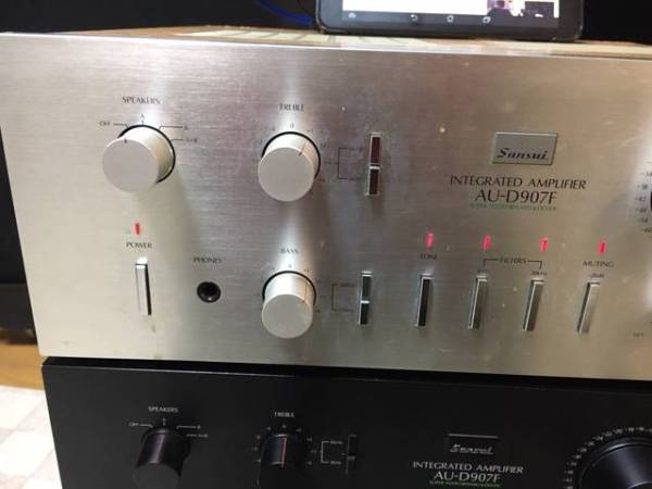 サンスイAU－D907Fシルバー、音出し確認ですがジャンク扱い AU