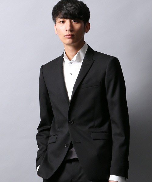 新品5351プールオムピークドラペルテーラードJK1黒　48600円