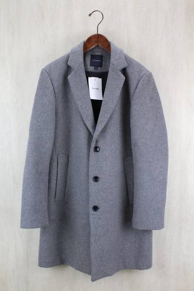RAGE BLUE◆チェスターコート/M/ウール/GRY