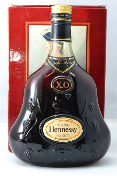 ☆Hennessy ヘネシー XO グリーンボトル 金キャップ 箱付き☆ 食品
