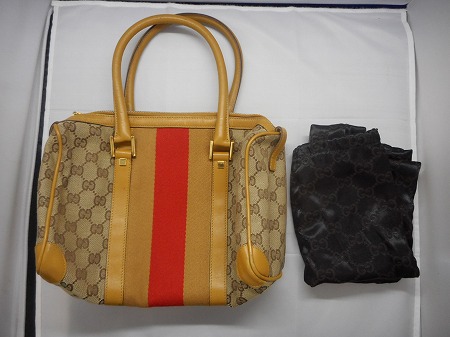 CL42□グッチ ハンドバッグ GG柄 保存袋付 バッグGUCCI 【公式通販】