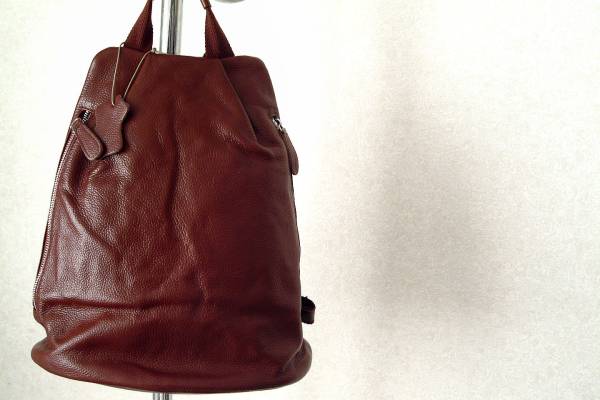 ★新品本革レザー２wayリュックバッグDブラウン★定形外可