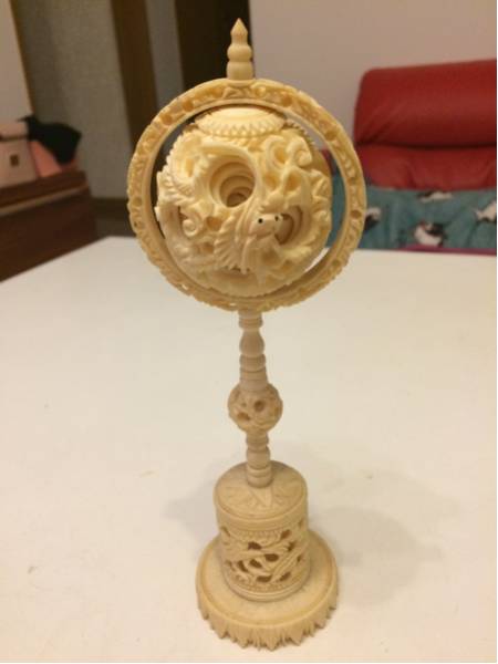 多層球 天球 龍 美術品 インターネット販売 中国美術 天球 龍 多層球 本象牙 【公式通販】