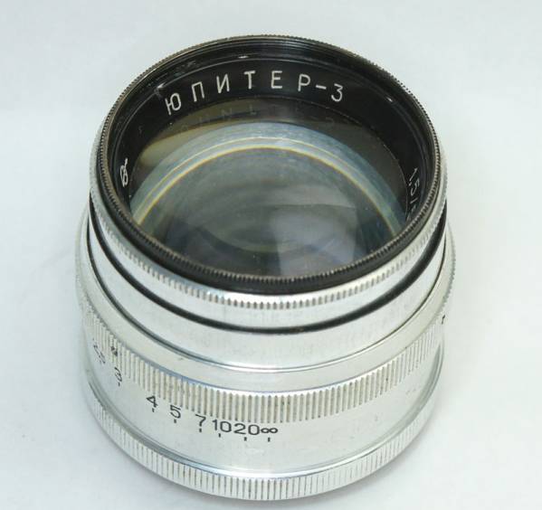50mm f1.5 ソ連 ロシア ZOMZ製 JUPITER-3 1.5/50 シルバー M39 4B-729 Red