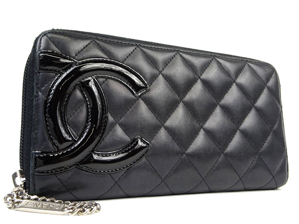 カンボンライン シャネル 長財布 ラウンド ラウンドファスナー CHANEL 