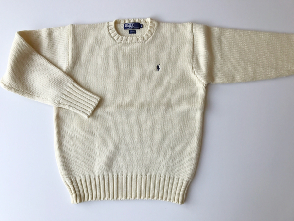 Polo by Ralph Laurenポロラルフローレン M セーター クリーム