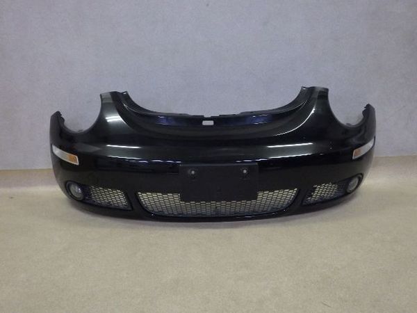 VW純正 9C系 ニュービートル 後期 フロントバンパー 黒M 破損無