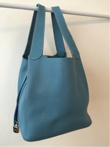 本革 水色 長財布 ハンドバッグ（カラーブルー）（バッグ｜バッグ 