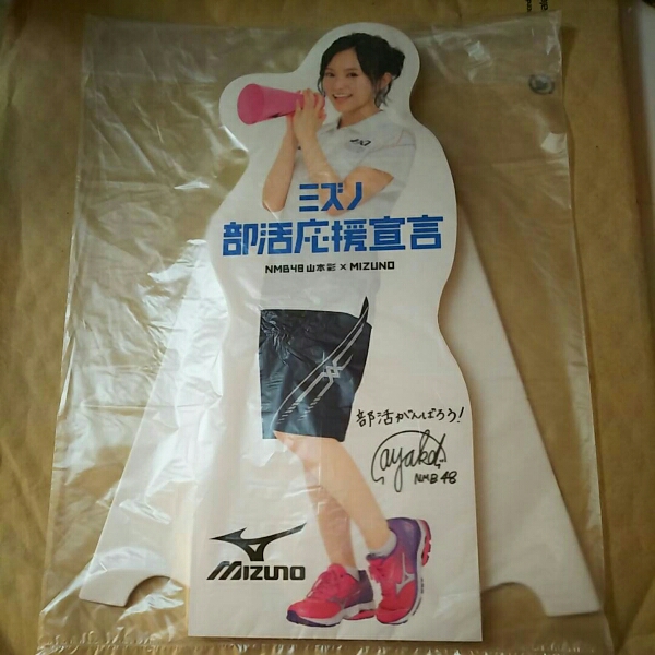 NMB 山本彩 ミズノ キャンペーン ミニパネル スタンド式ポップ NMB48