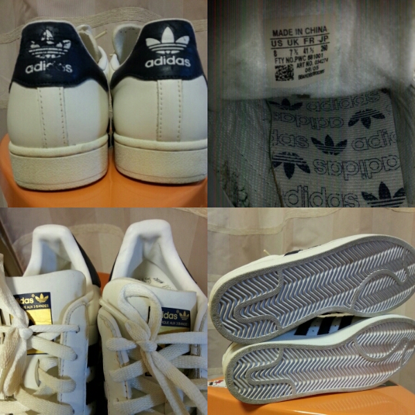 アディダス スーパースター 26cm 金ベロ