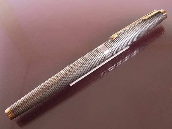 PARKER】 パーカー 75 スターリングシルバー 万年筆 XF USA 事務、店舗