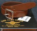 フラットヘッド 新品 レザーベルト W32 #わ4453_OB-003●2