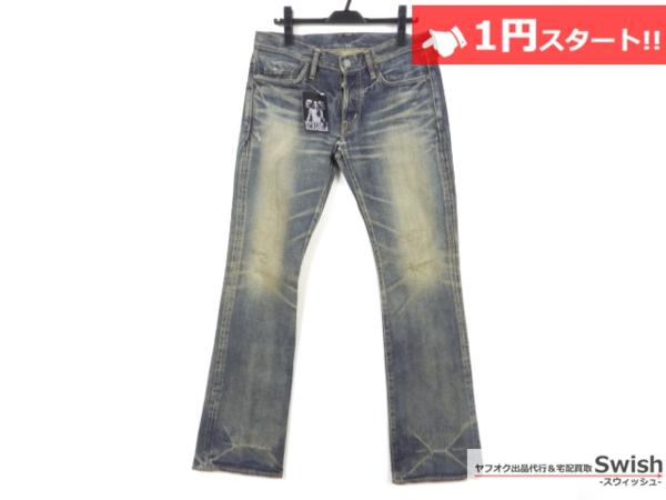 A334○ヒステリックグラマー○NOBU加工 デニムパンツ 32○ 名 【公式通販】