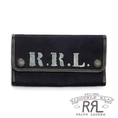 新品【RRL】Canvas Wallet 財布 レザー ラルフローレン htc