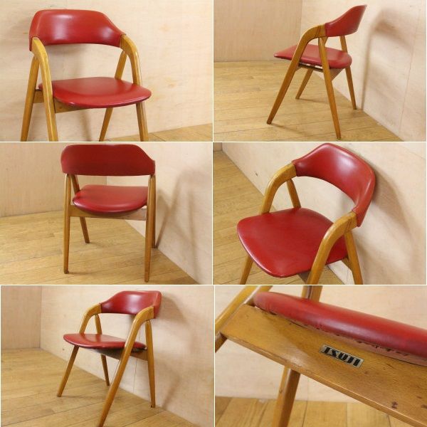 辻木工　チェア　70年代の製品【赤】 辻木工 チェア 70年代の製品【赤】 商品の説明辻木工（辻製作所）…