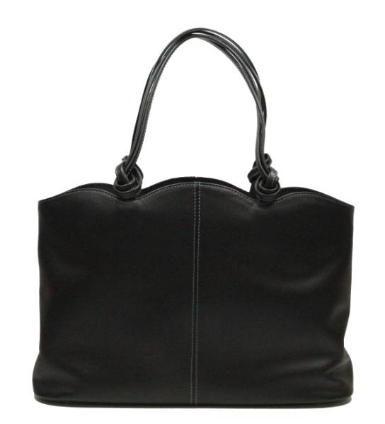 売れ筋在庫 極美品 Hamano 黒 レザー ショルダーバッグ ハンドバック