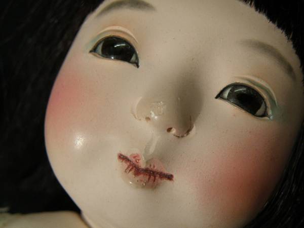 w54 可愛い 市松人形 女の子 / 古い 昔