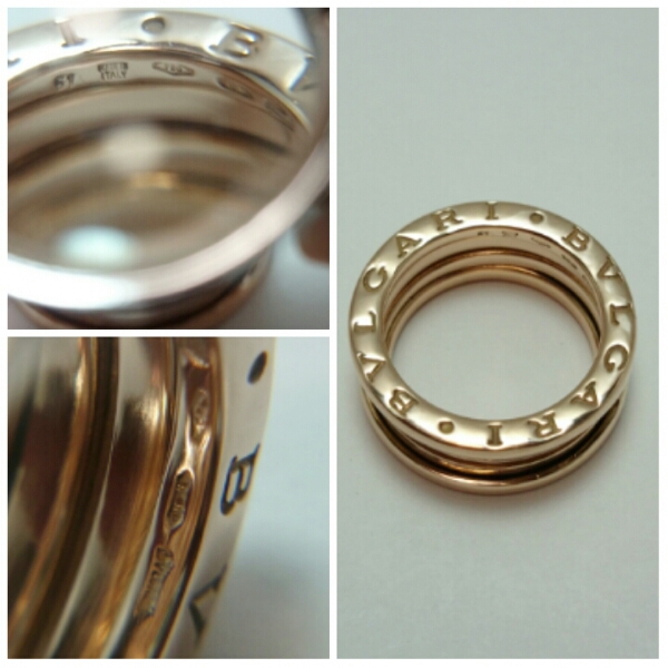 国内即発 ☆正規品☆美品 BVLGARI ビーゼロワンリング K18 PG ＃51 BVLGARI ブルガリ ビー・ゼロワン リング (Bvlgari&frasl;指輪
