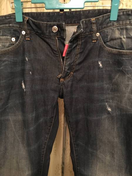 美品 DSQUARED 2 ディースクエアード デニム加工 52