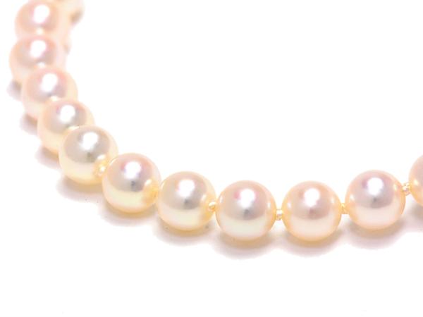 ミキモト 6.4mmパールネックレス 真珠ネックレス シルバー金具