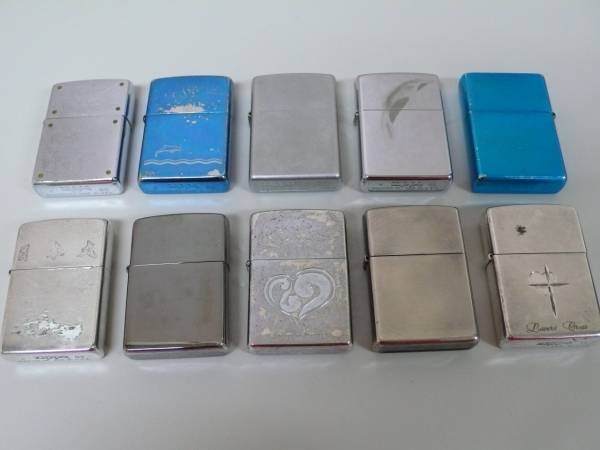 中古　【 使用していたzippo 】　10個まとめて
