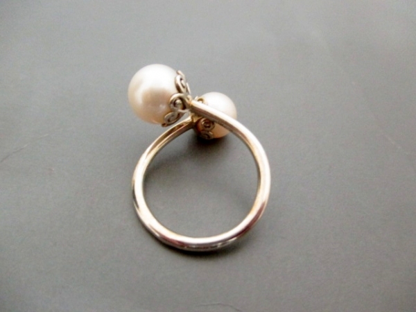 ティファニー リング - シルバー×パール アイボリー