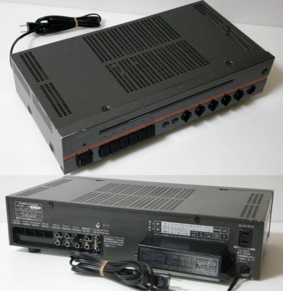 ナショナル○ハイパワーアンプ【WA-840A】ジャンク○通電確認済(一般