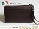 ■Y4446■ジリバイ ロメオジリ イタリアンレザークラッチバッグ