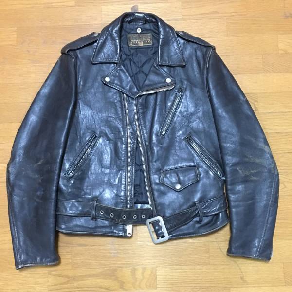 70’s Schott ONE STAR ダブルライダースジャケット 茶芯 SCHOTT ショット 70's 別注 618 ONE STAR ワンスター 茶芯(ライダース