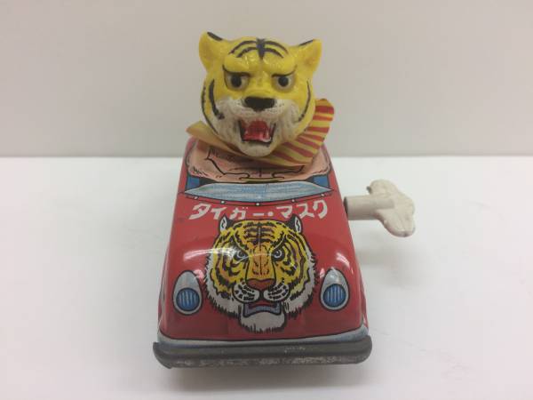 超レア 昭和レトロ タイガーマスク ブリキ ゼンマイカー