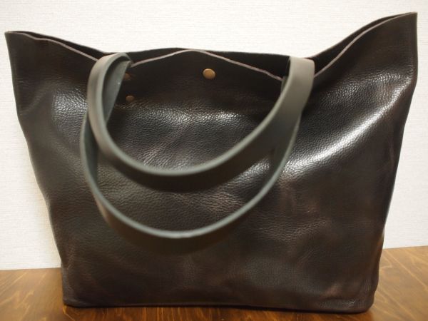 ヤフオク年末ハンドメイド国産革鞄CレザーBUトートバッグDBR070